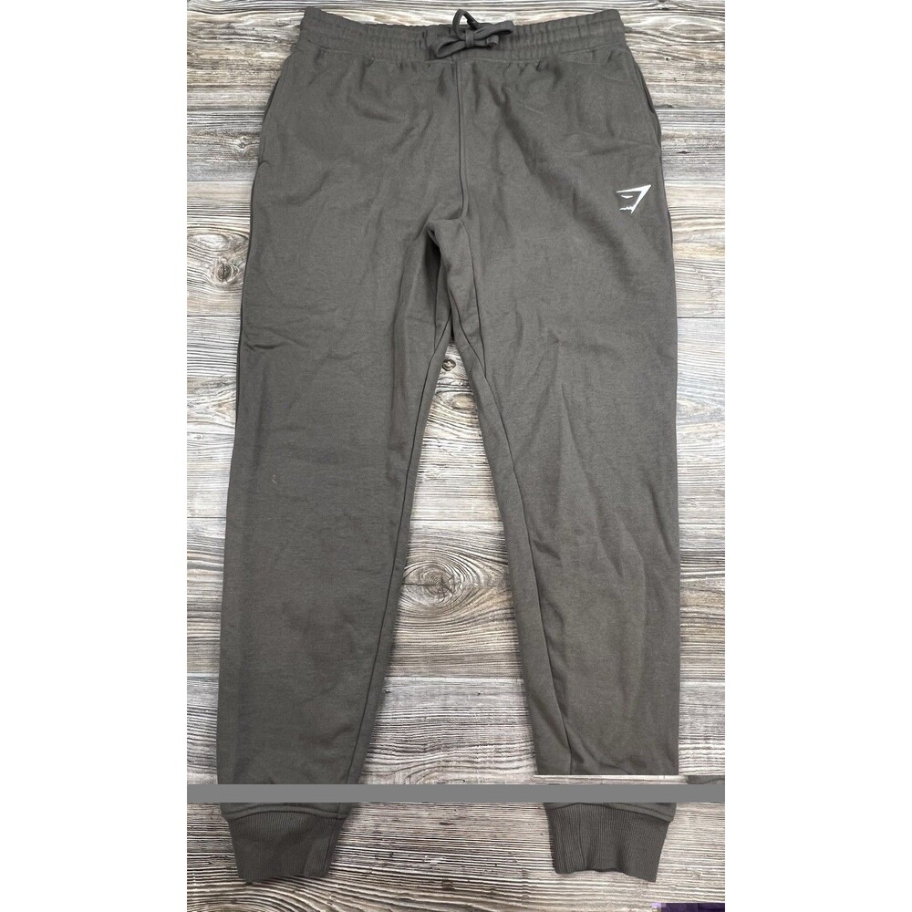 Gymshark Pants Mens Large Brown Joggers Athletic Fleece Lined Sweatpants